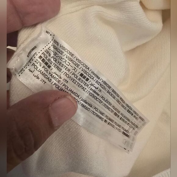 Mango Button Knit Cardigan In Off White Size Medium - Picture 4 of 10